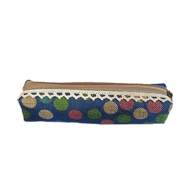 Κασετίνα βαρελάκι κανβάς  CIRCLE