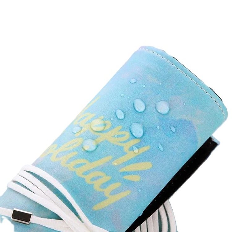 Θήκη ρολλό για μολύβια και πινέλα ,Ηappy holiday