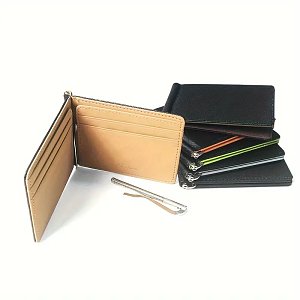 Πορτοφόλι ανδρικό δερματίνη με κλίπ.