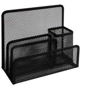 Συρμάτινος Φακελοστάτης με μολυβοθήκη Amanda , μαύρο χρώμα