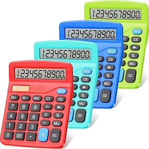 Αριθμομηχανή 12 ψηφία ,4 χρώματα