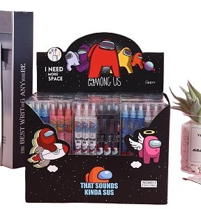 Στυλό με κουμπι Space ,σέτ 12 τμχ