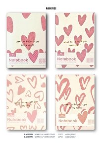 Σημειωματάριο Mikirei με μαλακό εξώφυλλο , Hearts.