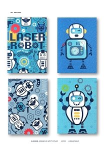 Notebook A5 ,Mikirei,Robot