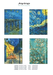Σημειωματάριο Vincent van gogh με σκληρό εξώφυλλο