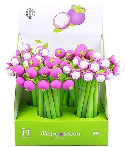 Fancy pen Mangosteen ,stand  48pcs