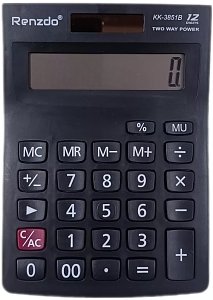 Αριθμομηχανή Renzdo 12 ψηφία,147*104*25mm