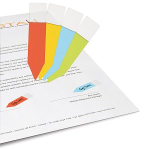 Σελιδοδείκτης σκληρός ,Index tabs 10x45mm,60τμχ διάφορα χρώματα