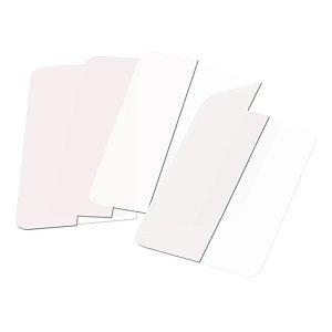 Σελιδοδείκτης σκληρός ,καβαλάρης ,Twin tabs ,40mm λευκό,24τμχ.