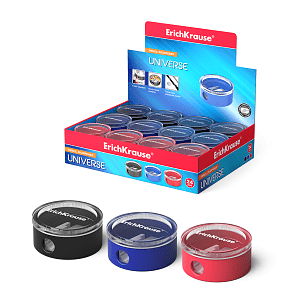 Πλαστική ξύστρα με δοχείο  ErichKrause® Universe