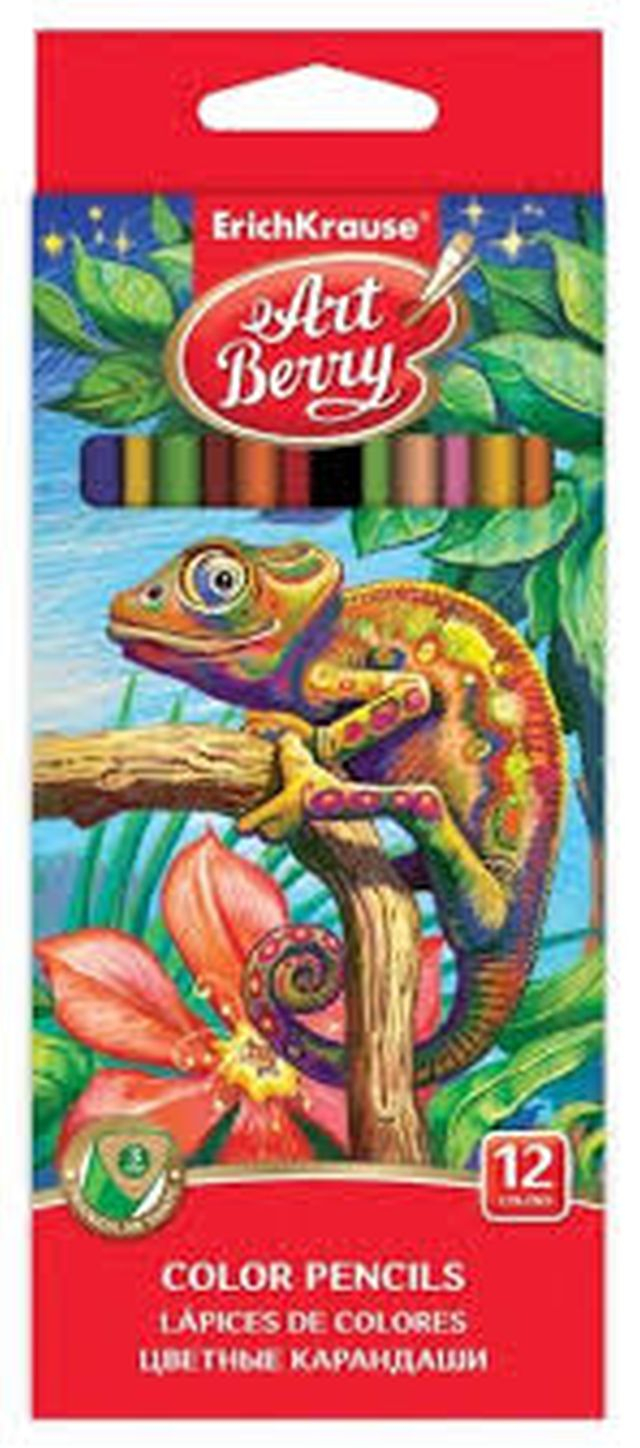 Χρωματιστά μολύβια Art berry® , 12χρώματα