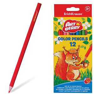 Χρωματιστά μολύβια ακουαρέλας με πινέλο  Art berry®,12χρώματα
