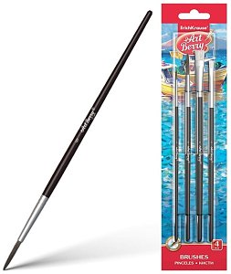 Σέτ 4  πινέλα ζωγραφικής ακουαρέλας,πόνυ.