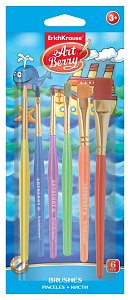 Σέτ 6 συνθετικά πινέλα ArtBerry® για σχέδιο και διακόσμηση.