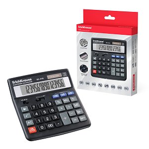 Αριθμομηχανή 16-ψηφίων ErichKrause DC-416 Classic, μαύρο.