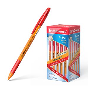 Στυλό ErichKrause® R-301 Orange Stick&Grip 0,7mm,μπλε .