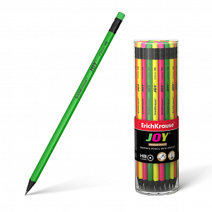 Μολύβι από πλαστικό γραφίτη με γόμα ErichKrause® JOY® HB
