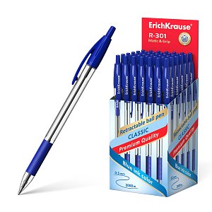 Στυλό ErichKrause® R-301 matic,1.0mm, μπλέ