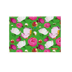 Φάκελος με κουμπί Peonies, Α4