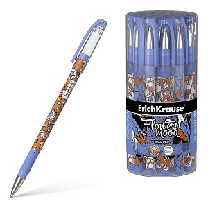 Στυλό ErichKrause® Tulips Stick,μπλέ 0,7mm