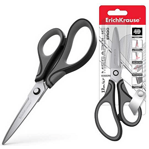 Ψαλίδι ErichKrause Megapolis Ergo, γκρι-μαύρο