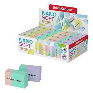 Γόμα ErichKrause Nano Soft (κουτί 30 τεμ.)