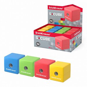 Ξύστρα ErichKrause® S-Cube με δοχείο.