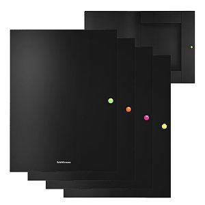 Κουτί κουμπί  με πτερύγιο  Matt Accent , ράχη  8 mm, A4.