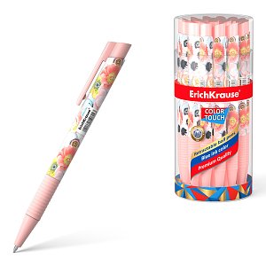 Στυλό με κουμπί ErichKrause® Color Touch® Flower Cocktail 0,7mm, μπλε.