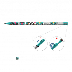 Μηχανικό μολύβι ErichKrause® Color Touch® Ornament 2.0 με ξύστρα, HB