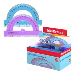 Μοιρογνωμονιο ημιδιάφανο χρώμα ,180μοίρες/10εκ.