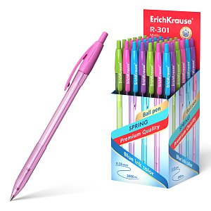 Στυλό R-301 spring matic 0,7mm μπλέ.