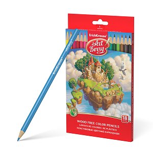 Πλαστικά  χρωματιστά μολύβια ArtBerry  18χρώματα