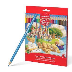 Πλαστικά  χρωματιστά μολύβια ArtBerry  24χρώματα