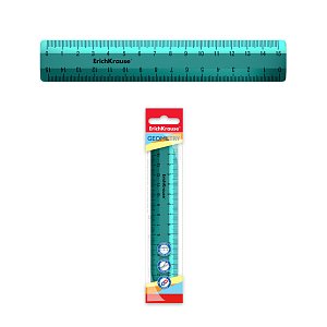 Πλαστικός χάρακας ErichKrause® Ice Metallic, 15 εκ.