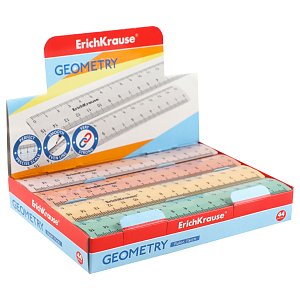 Πλαστικός χάρακας παστέλ 15 εκ.