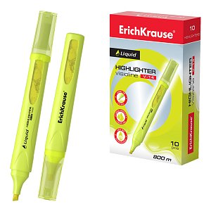Highlighter ErichKrause Liquid Visioline V-14 Neon, (κουτί 10 τεμ.)