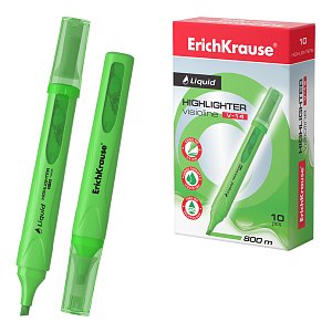 Highlighter ErichKrause Liquid Visioline V-14 Neon, (κουτί 10 τεμ.)