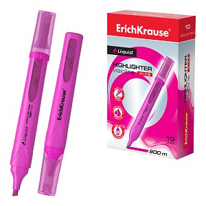 Highlighter ErichKrause Liquid Visioline V-14 Neon, (κουτί 10 τεμ.)