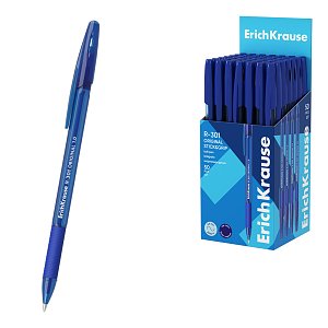 Στυλό ErichKrause R-301 Stick&Grip Original 1.0, χρώμα μελανιού: μπλε (κουτί 50 τεμ.)