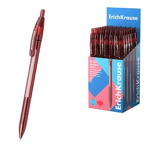 Στυλό με κουμπί ErichKrause R-301 Matic Original 1.0, χρώμα μελανιού: κόκκινο (κουτί 50 τεμ.)