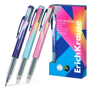 Τρίχρωμο  στυλό 3 σε 1 ErichKrause Colorcross Matic Cool Ray 0,7