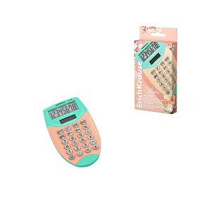 Αριθμομηχανή τσέπης 8 ψηφίων ErichKrause PC-900 Pastel Bloom, διάφορα χρώματα (κουτί 1 τεμ.)