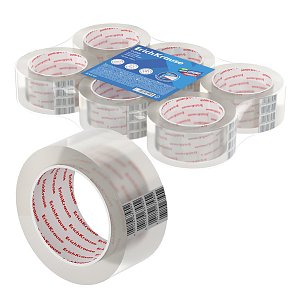 Ταινία συσκευασίας ErichKrause Clear, 48 mm x 50 m, διαφανής (συσκευασία 6 τεμ.)