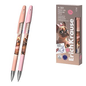 Στυλό gel σβηνόμενο ErichKrause R-301 Magic Gel Stick Frenchie 0.5, χρώμα μελανιού: μπλε (κουτί 12 τεμ.)
