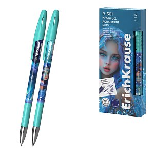 Στυλό gel σβηνόμενο ErichKrause R-301 Magic Gel Stick Aquamarine 0.5, χρώμα μελανιού: μπλε (κουτί 12 τεμ.)