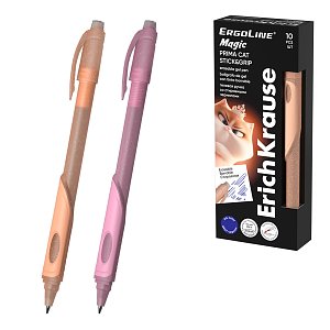 Στυλό gel σβηνόμενο ErichKrause ErgoLine® Magic Stick&Grip Prima Cat 0.5, χρώμα μελανιού: μπλε (κουτί 10 τεμ.)