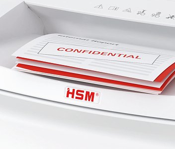 Η τροφοδοσία χαρτιού με προστασία υπερφόρτωσης μειώνει τις εμπλοκές χαρτιού και διατηρεί την υψηλή απόδοση χαρτιού.Με αυτή την ευρεσιτεχνία της HSM,δεν εχουμε σχεδόν ποτέ μπλοκαρίσματα!