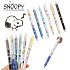 Στυλό με κουμπι Snoopy,σέτ 6 τμχ