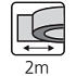 Αφρώδες ταινία διπλής όψης ErichKrause, λευκή, 1mmx15mmx2m (blister 1 τεμ.)